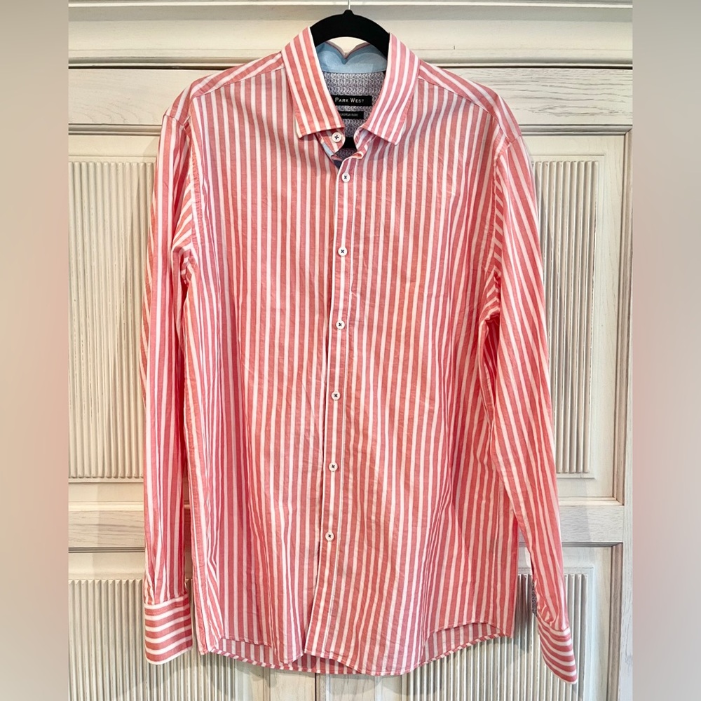 Park West Stripes Button Down Shirt